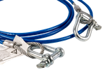 Σχοινί ρυμούλκησης με κρίκους Σχοινί από χάλυβα LAMPA 3,5m/6mm/3t μπλε