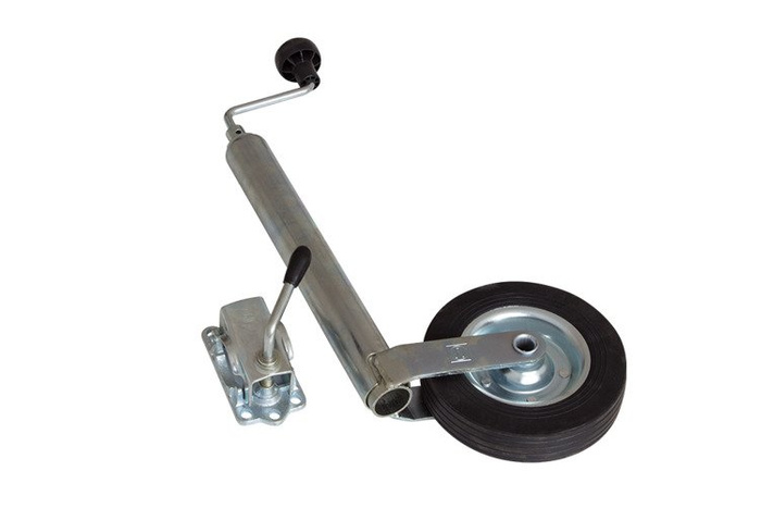 Τροχός τζόκεϊ με σφιγκτήρα από χυτοσίδηρο WINTERHOFF ST48-200VB+KLE48-G 150kg 48mm 505-725mm