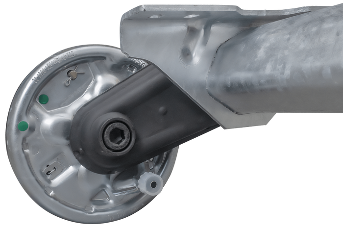 AL-KO COMPACT άξονας φρένων για ρυμουλκούμενο / ρυμουλκούμενο 1350kg 1900mm 2350mm 5x112