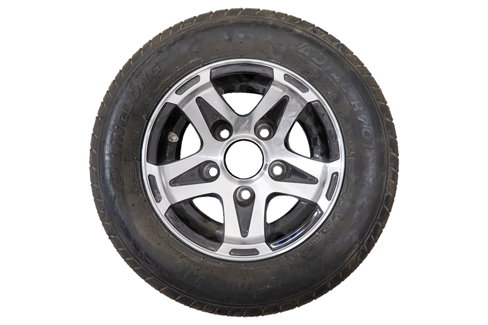 OUTLET Ενισχυμένος τροχός για τρέιλερ LINGLONG TIRE 195/55 R10C 98/96N ALU RIM UNITRAILER 6Jx10" 5x112 ET:-4
