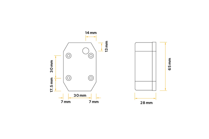 Φανός σήμανσης ASPÖCK FLEXIPOINT I γενικής χρήσης λευκό/κόκκινο