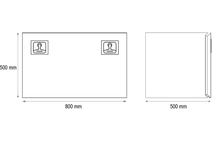 DAKEN εργαλειοθήκη 8Z3140 Z31 800x500x500mm 180l