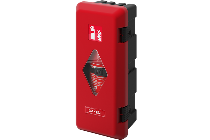 Κουτί πυροσβεστήρα 6kg DAKEN 82020 ADAMANT 671x310x247mm κόκκινο