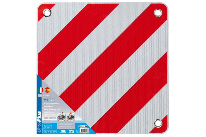 ProPlus 361234V01 πινακίδα προειδοποίησης πίσω διπλής όψης 50x50cm