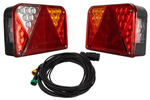 Πίσω φώτα LED DOBPLAST DPT35 + καλωδίωση MANTES 7m 7-PIN