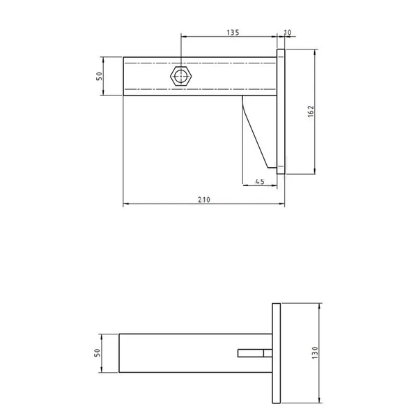 Κοτσαδόρος AHAKA με ρύθμιση ύψους μπάλας 50mm 3500kg