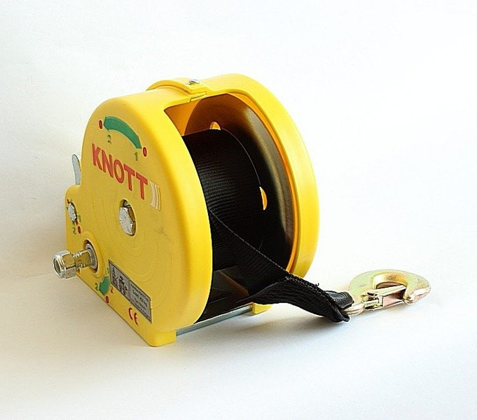 Βαρούλκο 450 KG με ζώνη KNOTT, κίτρινο περίβλημα