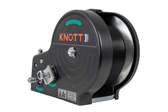 Χειροκίνητο βαρούλκο για ρυμουλκούμενο KNOTT 6X0017.311 900kg με ιμάντα