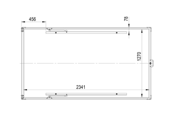 UNITRAILER GARDEN TRAILER 230 KIPP κάλυμμα τρέιλερ με κυλίνδρους / κλειδαριά με κλειδί