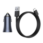 Σετ φορτιστή αυτοκινήτου BASEUS Golden Pro 2xUSB 40W + Καλώδιο USB