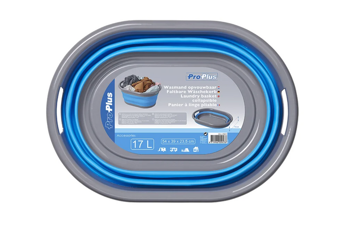 ProPlus 370311 Καλάθι Πλυντηρίου Πτυσσόμενο Καλάθι Τροχόσπιτου και Ταξιδιού 17L