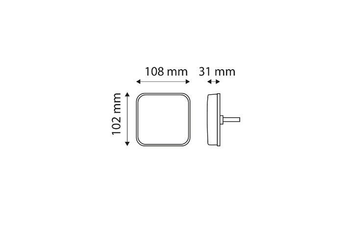 TT TECHNOLOGY TT.12523L+TT.12523P Πίσω φώτα LED 4 λειτουργίες αριστερά+δεξιά