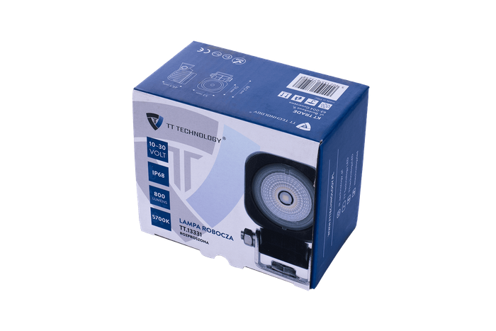 Λάμπα εργασίας LED ανακλαστήρας TT TECHNOLOGY TT.13331 1xLED 800lm τετράγωνη