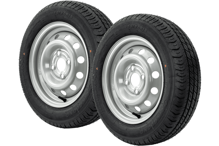 Σετ δύο τροχών για τρέιλερ LINGLONG TIRES 155/70 R13 75N UNITRAILER RIMS 4Jx13"H2 4x100 ET:30
