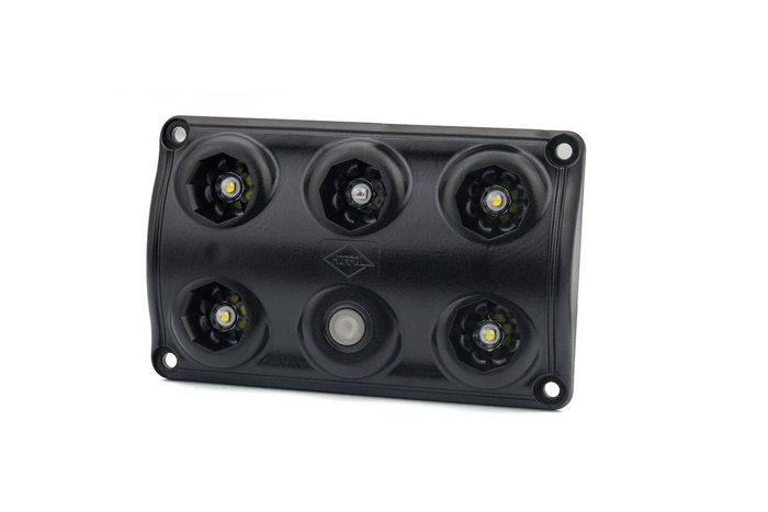 HORPOL LWD2157/CZ LED 900lm μαύρο εσωτερικό φωτιστικό αυτοκινήτου με διακόπτη και κόκκινη δίοδο