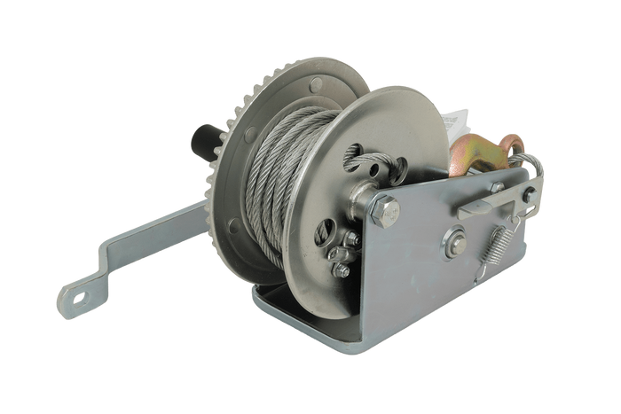 Χειροκίνητο βαρούλκο KNOTT 6X0017.008 για ρυμουλκούμενο 900kg με χαλύβδινο συρματόσχοινο