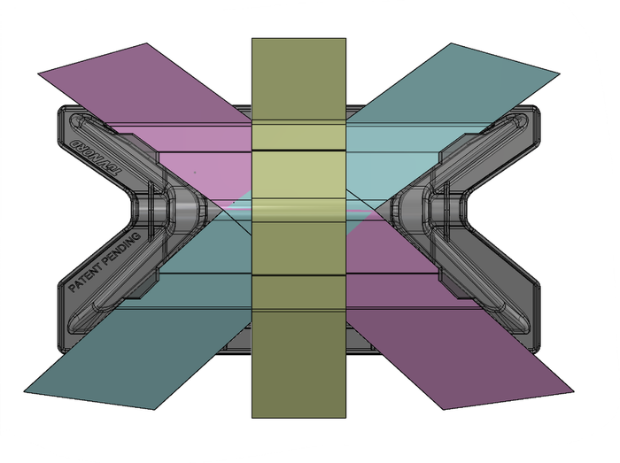 Προστατευτική γωνία για στερέωση ζωνών μεταφοράς PLASTEX KP CROSS γωνιακό στήριγμα για ζώνες