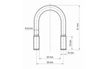 Σφιγκτήρας οβάλ DROMET τύπου B M10 23×41mm
