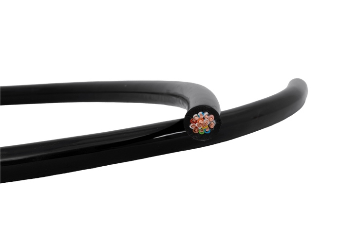 HYBSZ QLY-S 12x0.75+3x1 δεκαπεντάκλωνο ηλεκτρικό καλώδιο - 1m