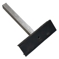 OUTLET UNITRAILER επίπεδη πλευρική στήριξη, μήκος 30cm, ύψος 40cm, για τρέιλερ σκάφους, ΓΚΡΙ
