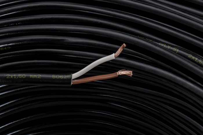 Ηλεκτρικό καλώδιο HYBSZ YLY-S 2x1.5 διπύρηνο - 1μ