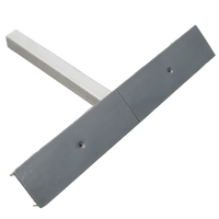 OUTLET UNITRAILER επίπεδη πλευρική στήριξη, μήκος 59cm, ύψος 40cm, για τρέιλερ σκάφους, ΓΚΡΙ