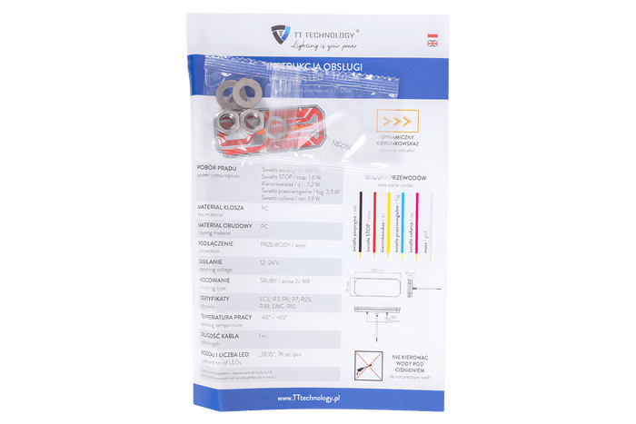 TT Technology TT.12514 Πίσω φως LED, 5 λειτουργίες, γενικής χρήσης
