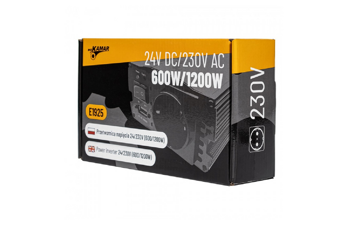 Μετατροπέας τάσης 24V/230V (600/1200W) KAMAR E1925