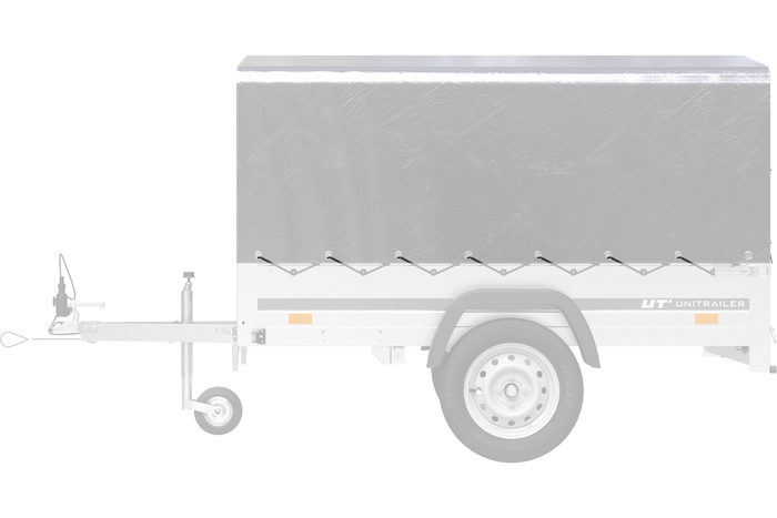 Κάλυμμα πλαισίου h-800 UNITRAILER μουσαμάς για τρέιλερ 200x125cm GARDEN 201 KIPP