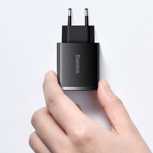 Φορτιστής τοίχου BASEUS Compact 2xUSB-A, USB-C