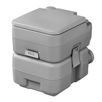 ProPlus 370415V01CR Φορητή Τουαλέτα Κάμπινγκ Γκρι 10L/20L