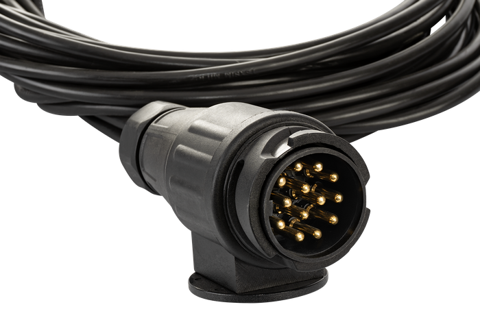 Ηλεκτρική εγκατάσταση MANTES, ζώνη ρυμουλκούμενου ρυμουλκούμενου, 7 m, βύσμα 13 PIN, ξιφολόγχες 2x 5 PIN