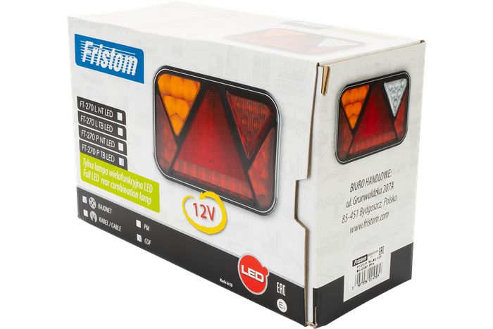 Το πίσω φως Fristom FT-270 LED 6 λειτουργεί σωστά