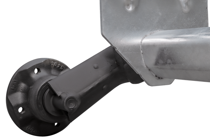 AL-KO OPTIMA άξονας χωρίς φρένο για ρυμουλκούμενο 750kg 1230mm 1610mm 4x100