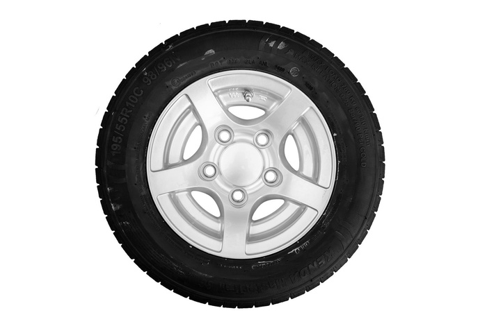 Ενισχυμένος τροχός για τρέιλερ KENDA TIRE 195/55 R10C 98/96N ALU STARCO RIM 6Jx10"H2 5x112 ET:-4