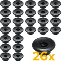 Πλευρικοί κύλινδροι ρυμούλκησης TULPLAST για την τοποθέτηση καλυμμάτων, διχτυών, μουσαμάδων, σετ 26 τεμαχίων