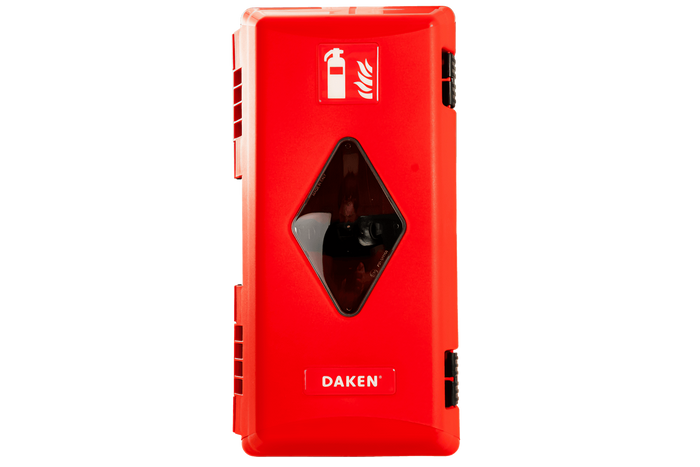 Κουτί πυροσβεστήρα 6kg DAKEN 82070 ADAMANT 611x310x247mm κόκκινο