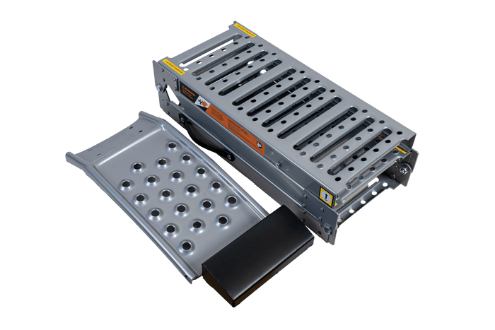UNITRAILER ALR005 πτυσσόμενη ράμπα χάλυβα drive-on ράμπα για ρυμουλκούμενο 200cm 250kg