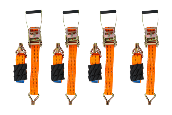 Σετ τεσσάρων ιμάντων μεταφοράς 3 σημείων με εντατήρα για ρυμουλκούμενο UNITRAILER 3m/50mm/4t