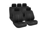 Σετ καλυμμάτων καθισμάτων αυτοκινήτου LAMPA Rapid, μαύρο/γκρι, για μπροστινά και πίσω καθίσματα