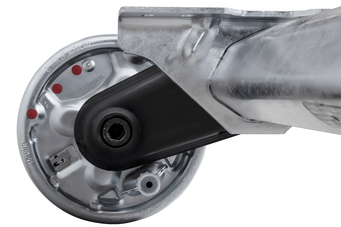 AL-KO COMPACT άξονας φρένων για ρυμουλκούμενο / ρυμουλκούμενο 1350kg 1400mm 1850mm 5x112