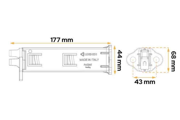 Διπλός βραχίονας στήριξης LOKHEN για τσοκ τροχών Origama 56