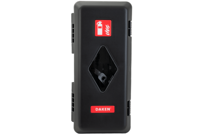 Κουτί πυροσβεστήρα 9kg DAKEN 82010 ADAMANT 671x310x247mm μαύρο