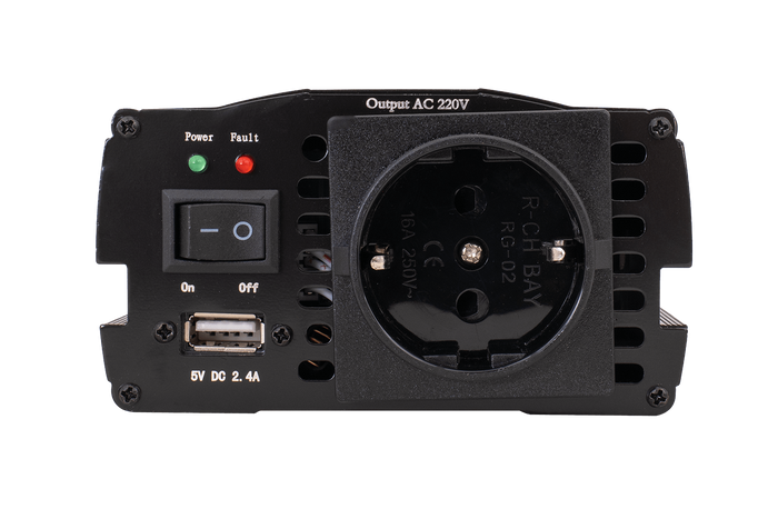 Μετατροπέας τάσης 12V/230V (600/1200W) KAMAR E1924