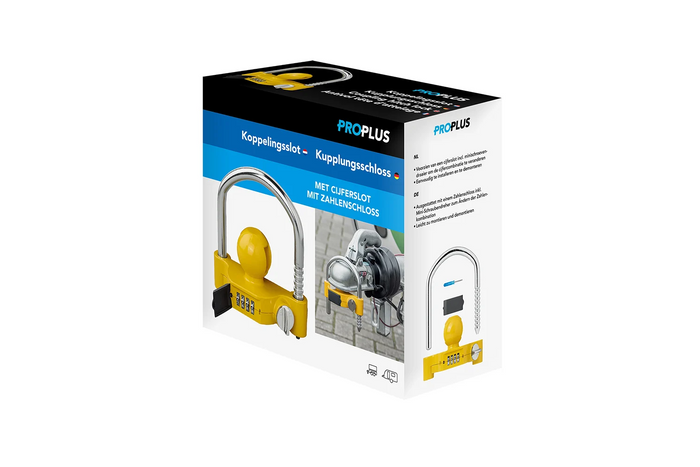 ProPlus 341329V01 κλειδαριά ρυμούλκησης με μπίλια και κλειδαριά συνδυασμού
