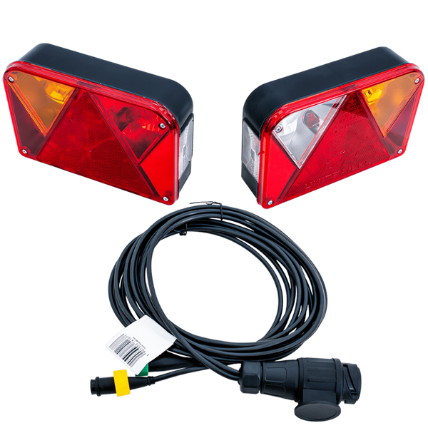 Πίσω φώτα DOBPLAST DPT35 + καλωδίωση MANTES 4m 13pin