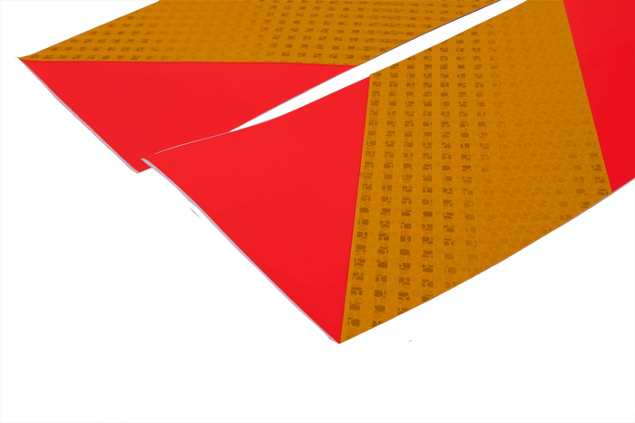 Αυτοκόλλητα, ανακλαστικά αυτοκόλλητα, κοντά HERMON, πινακίδες σήμανσης βαρέων οχημάτων, 565x132mm, αριστερά+δεξιά