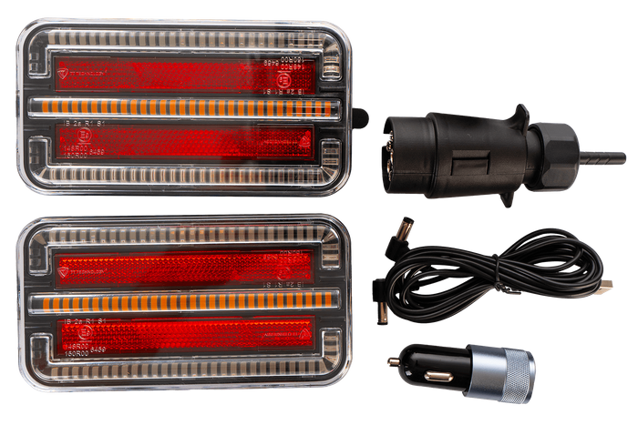 Τεχνολογία TT TT.12028B πίσω φώτα LED 3 λειτουργιών αριστερά + δεξιά, ασύρματο, μαγνητικό