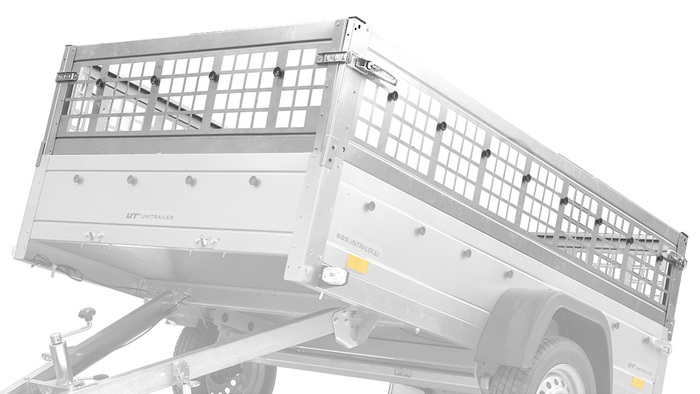 Διχτυωτές πλευρές Unitrailer GARDEN TRAILER 230 KIPP