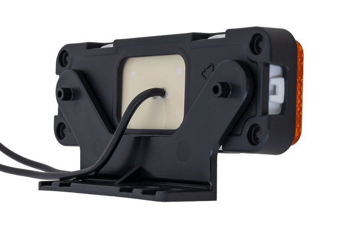 Φανός σήμανσης LED WAŚ W254 2033, πορτοκαλί, γενικής χρήσης, με βάση